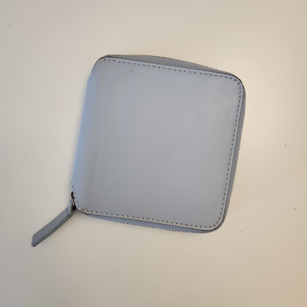 Baggu Square Leather wallet Powder Blue